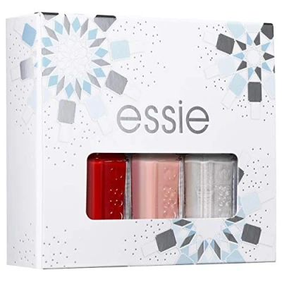 Afbeelding van Essie Mini Nailpolish Cadeauset Forever Yummy Not Just A Pretty Face Apres Chic