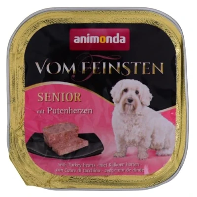Afbeelding van ANIMONDA vom Feinsten Senior Kalkoenharten natvoer voor honden 150 g