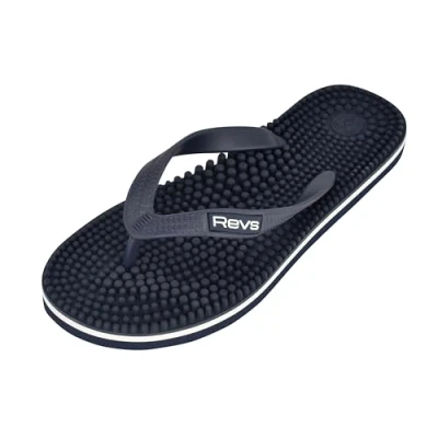 Afbeelding van Revs Lights Reflexologie Massage Teenslippers voor mannen en vrouwen, Nachtblauw.