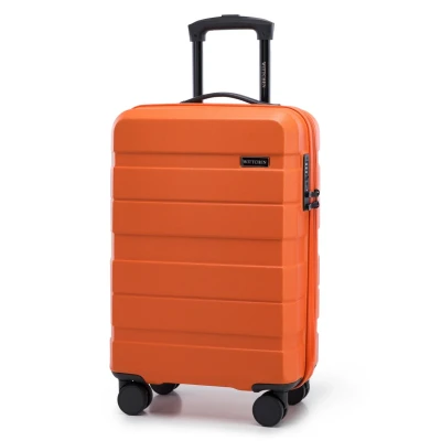 Afbeelding van WITTCHEN COMODO Line Handbagagekoffer van ABS, telescopische handgreep, TSA slot, 4 dubbele wielen, Oranje, Handbagage