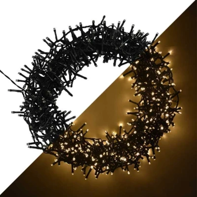 Afbeelding van Cheqo® Kerstverlichting Kerstboomverlichting Kerstlampjes 9 Meter 120 LED Lampjes Warm Wit Binnen en Buiten Tuin Decoratie