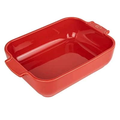 Afbeelding van Peugeot Appolia Rechthoekige Keramische Ovenschaal 25 Cm Rood