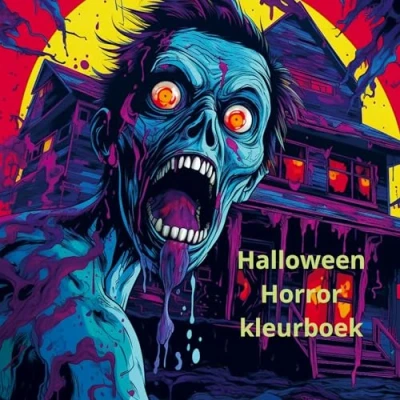 Afbeelding van Halloween horror kleurboek