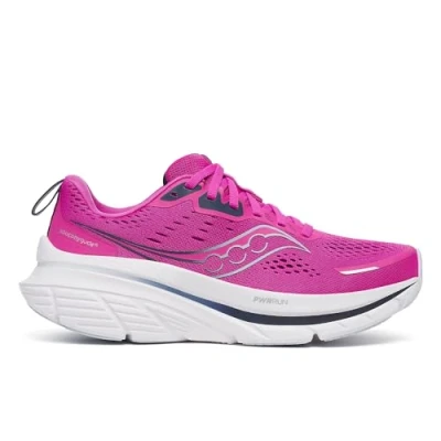Afbeelding van Saucony Guide 18 Hardloopschoenen voor op de weg, Dames, Maat: 36, Fuchsia/navy Schoenen