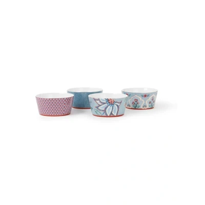 Afbeelding van Pip Studio Flower Festival Kom 12 Cm Set Van 4 Blauw