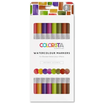 Afbeelding van Colorista Watercolour Markers Botanic Accents 8 st