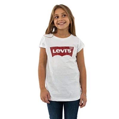 Afbeelding van Levi&#039;s T shirt met logoprint in de kleur Wit, maat: 164 = 14 label