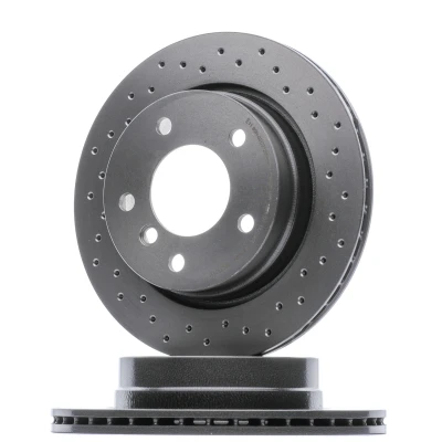 Afbeelding van BREMBO 09.7727.1X Remschijf 276 19 5 geperforeerd/interne ventilatie Gecoat High carbon Met schroeven BMW: 3 Saloon, Touring, Coupe
