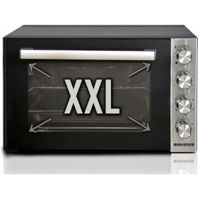 Afbeelding van Merkador XXL Vrijstaande Oven 70 Liter 2000 Watt Hetelucht Rotisserie (Draaispit) Eenvoudig Te Reinigen Granietcoating