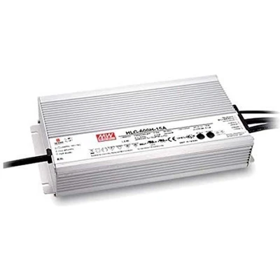 Afbeelding van Mean Well HLG 600H 12A LED driver, transformator Constante spanning, stroomsterkte 480 W 40 A 12 V/DC PFC schakeling, Overbelastingsbescherming,