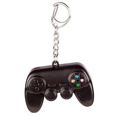Afbeelding van Sleutelhanger Game Over LED Licht &amp; Geluid Retro 3,5x5,5x2cm