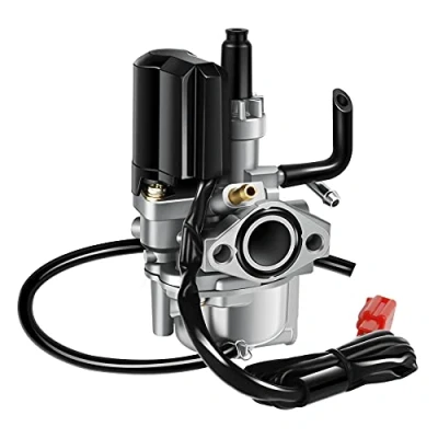 Afbeelding van Wilktop 17 mm carburateur, carburateur voor scooter, motorfiets, met 2 pins E starter aansluiting