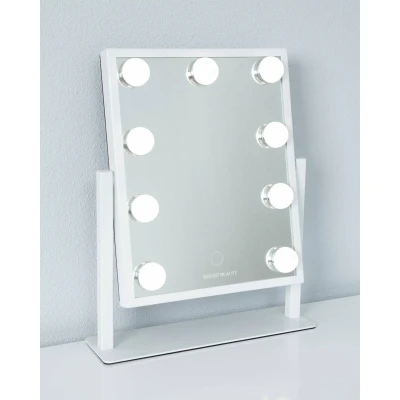 Afbeelding van Bright Beauty Vanity make up spiegel met verlichting wit dimbaar drie lichtstanden