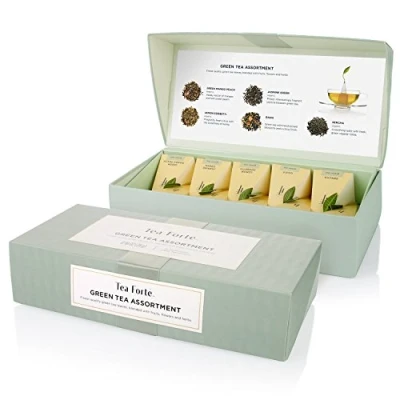 Afbeelding van Tea Forte Groene thee set 10 piramides Green Assortment