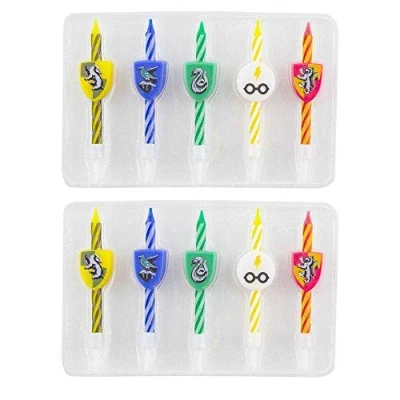 Afbeelding van Cinereplicas Harry Potter Birthday Candle Logos Kaars Set van 10 Multicolours