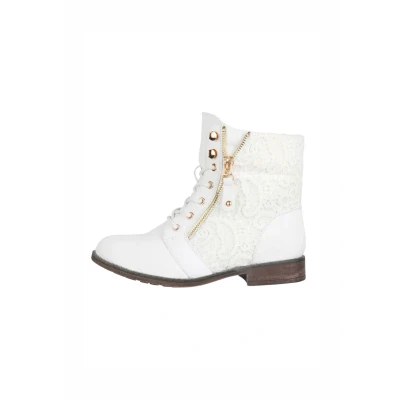 Afbeelding van Elara Herbst Veterboots, Dames, Maat: 41, Weiß Kunststof