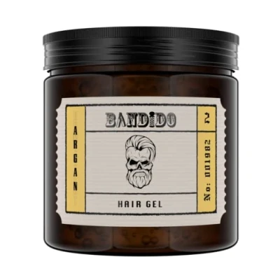 Afbeelding van Bandido Stylingsgel voor heren, 500 ml, 02 argan, natuurlijke look, zeer resistent, haargel mannen, natte haarlook, met gomeffect