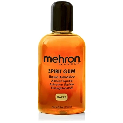Afbeelding van Mehron Spirit Gum (mat) voor het plakken van valse snorren, baarden, neuzen en kale koppen 130 ml