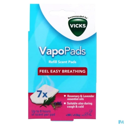 Image de Vicks Vapo Pads Refill Romarin Et Lavande 7 pièces