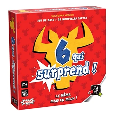 Afbeelding van Gigamic 6 Qui Surprend, AMZIX kaartspel vanaf 10 jaar.