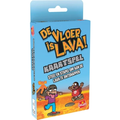 Afbeelding van kaartspel Goliath de vloer is lava spel met kaarten steel en stapel om aan te ontsnappen