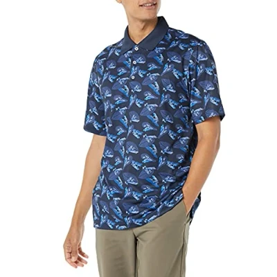 Image de Amazon Essentials Polo de golf à séchage rapide, coupe classique (grandes tailles disponibles) Men&#039;s, Bleu Grenouilles, XS
