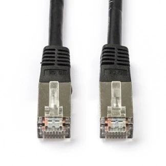 Afbeelding van Netwerkkabel Cat5e F/UTP 2 meter (100% koper, Zwart)
