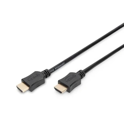 Afbeelding van Digitus AK 330107 030 S HDMI kabel Aansluitkabel A stekker, stekker 3.00 m Zwart 4K UHD, Audio Return Channel (ARC), Vergulde steekcontacten