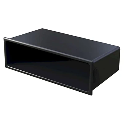 Afbeelding van Audioproject A184 Universeel 1 DIN autoradio voorpaneel compatibel met: VW Golf Passat Polo Lupo Volvo Skoda Seat Fiat Mazda Ford Audi Mercedes ISO zwart