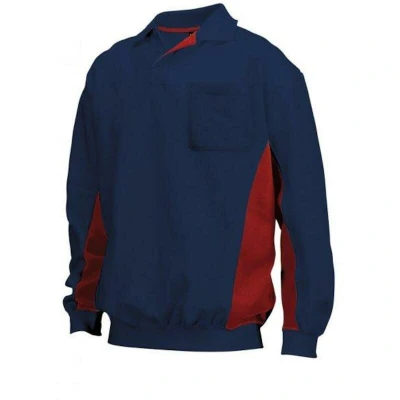 Afbeelding van Tricorp Polosweater Marine Rood Maat 3XL