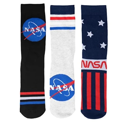 Afbeelding van United Labels Nasa 3 paar herensokken, meerkleurig, Meerkleurig