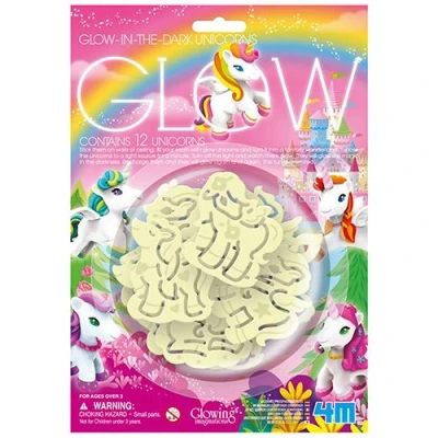 Afbeelding van 4m muurstickers glow in the dark eenhoorns