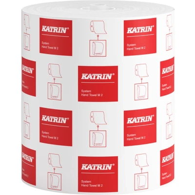 Afbeelding van Katrin Papieren Handdoeken, 2 laags, 160 M, Pak Van 6 Rollen Handdoekdispenser