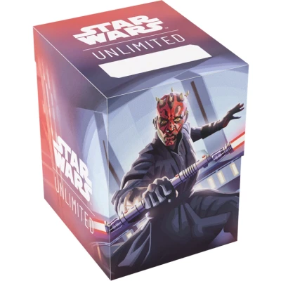 Afbeelding van Gamegenic, Star Wars : Unlimited Soft Crate Dark Maul Peut contenir 60 cartes à double couche Boîte jetons incluse