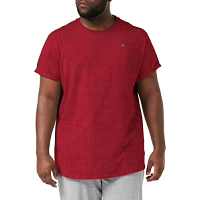 Image de G STAR T shirt Lash pour homme, Multicolore (Chateaux Red Htr D16396 d176 3318), XS