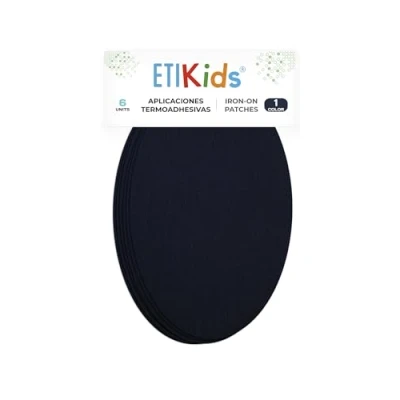 Afbeelding van RP1 Kniebeschermers om op te strijken, 6 stuks, wit, perfect voor het beschermen van je kleding en repareren broeken, jassen, truien overhemden, 16 x 10 cm
