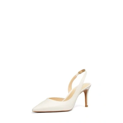 Afbeelding van Michael Kors Alina FLEX Sling Hoge hakken, Dames, Maat: 40.5, Light cream Leer