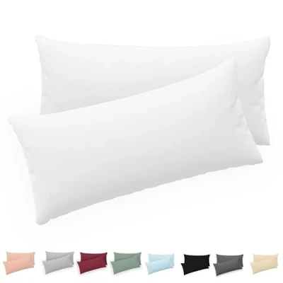 Afbeelding van Twinzen® Kussensloop, 50 x 80 cm, 100% jersey katoen, 150 g/m², kussensloop met ritssluiting, Oeko Tex gecertificeerd, 2 stuks