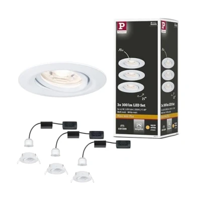 Afbeelding van Paulmann 92971 EBL Nova mini Plus Coin LED inbouwlamp Set van 3 stuks 4.20 W Wit