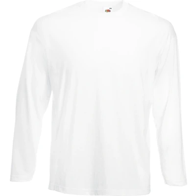 Afbeelding van Fruit of the Loom Sweatshirt voor heren Raglan, Wit.