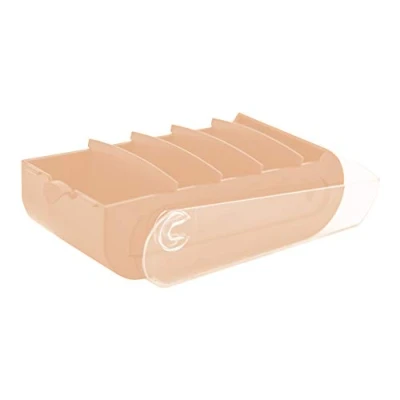 Afbeelding van Exacompta Ref. 5336123D 1 Learning Box BUNNYBOX A8 afmetingen 19,5 x 10 6,2 cm kleur koraal/kristal capaciteit tot 650 kaarten in formaat