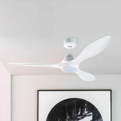 Afbeelding van LED plafondventilator Polaris L, drievleugelig wit
