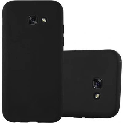 Afbeelding van Cadorabo Hoesje geschikt voor Samsung Galaxy A3 2017 in CANDY ZWART Beschermhoes gemaakt van flexibel TPU silicone Case Cover
