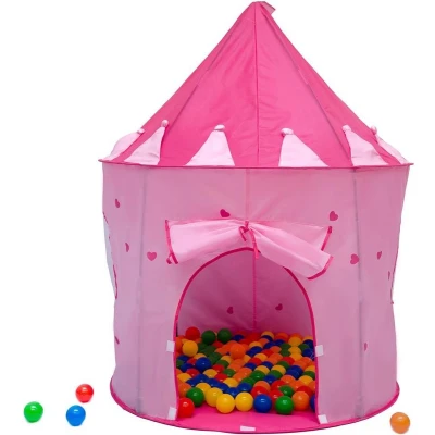 Afbeelding van Meisjes Speeltent 100x100x135cm Kindertent Ballenbad Spelen Tent