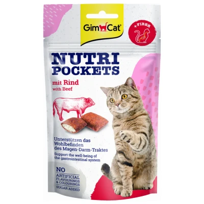 Afbeelding van GimCat Nutri Pockets Rund 60 gr