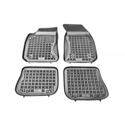 Afbeelding van REZAW PLAST 200310 Vloermatset Rubber voor en achter 4 Zwart Op maat gemaakt AUDI: A4 B5 Saloon
