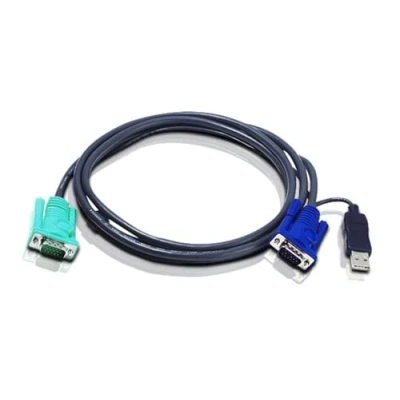 Image de ATEN 2L 5202U câble clavier / vidéo souris (KVM) 1.8 m