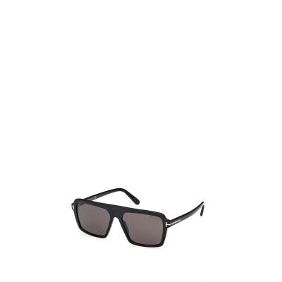 Afbeelding van Tom Ford Vincent Zonnebril, Heren, Maat: One Size, Glossy black smoke gray