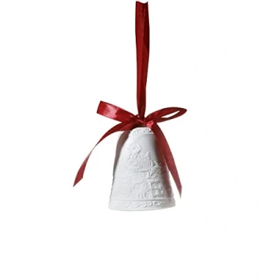 Afbeelding van Goebel® Fitz and Floyd Kersthanger &quot;Bell Santa met slee&quot; Porselein, 9cm
