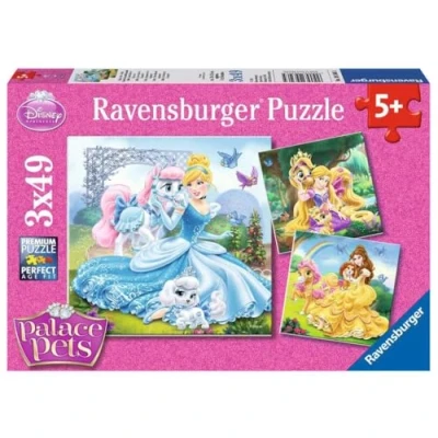 Image de Puzzle 49 Pièces : 3 Puzzles Princesses Disney Ravensburger